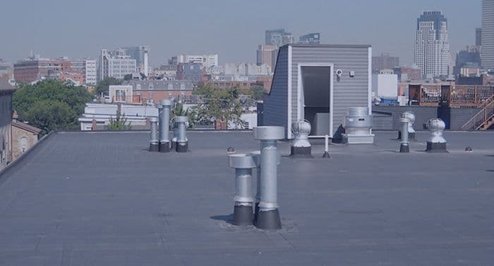 Flat Rubber Roof