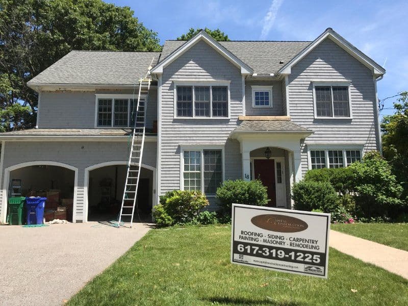 Newton MA Cedar Siding Install