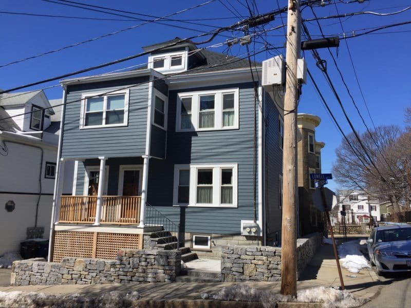 James Hardie Siding , Roofing & Decking Job in Somerville MA