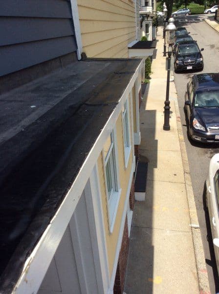 Flat Rubber Roof Job Charlestown MA