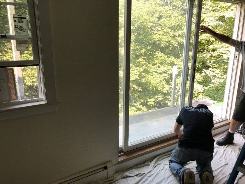 New Deck, Windows & Slider in Brookline MA