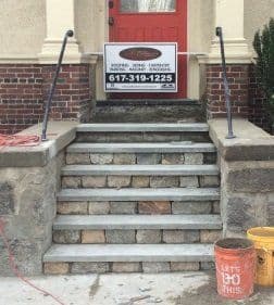 Cambridge MA Front Steps Masonry