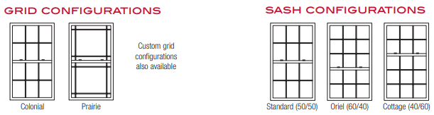Window Sash and Grid Options