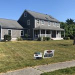 A finished James Hardie siding house at 36 Buckboard street in Westford, MA