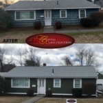 Before and after photos of James Hardie siding installation in Peabody, MA